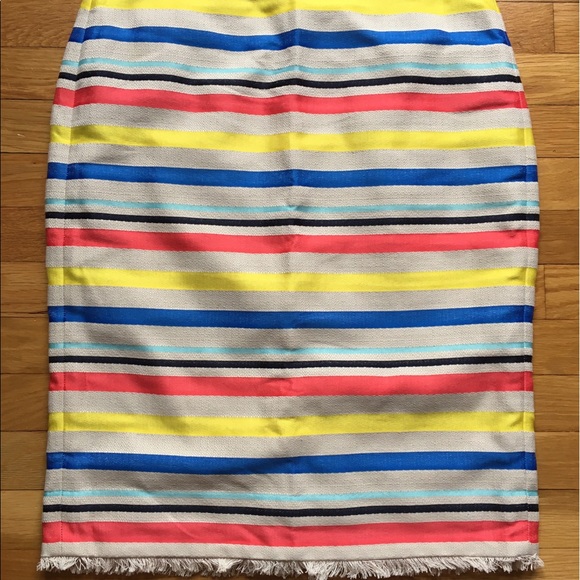 J. Crew colorful jacquard stripe skirt - Picture 2 of 8